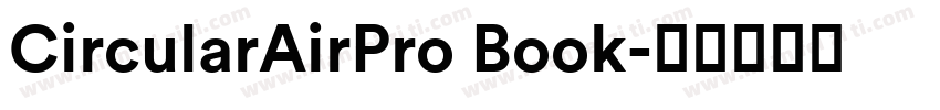 CircularAirPro Book字体转换
